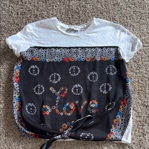 Sandro Paris peace and love tee with flaw** size 2 or medium